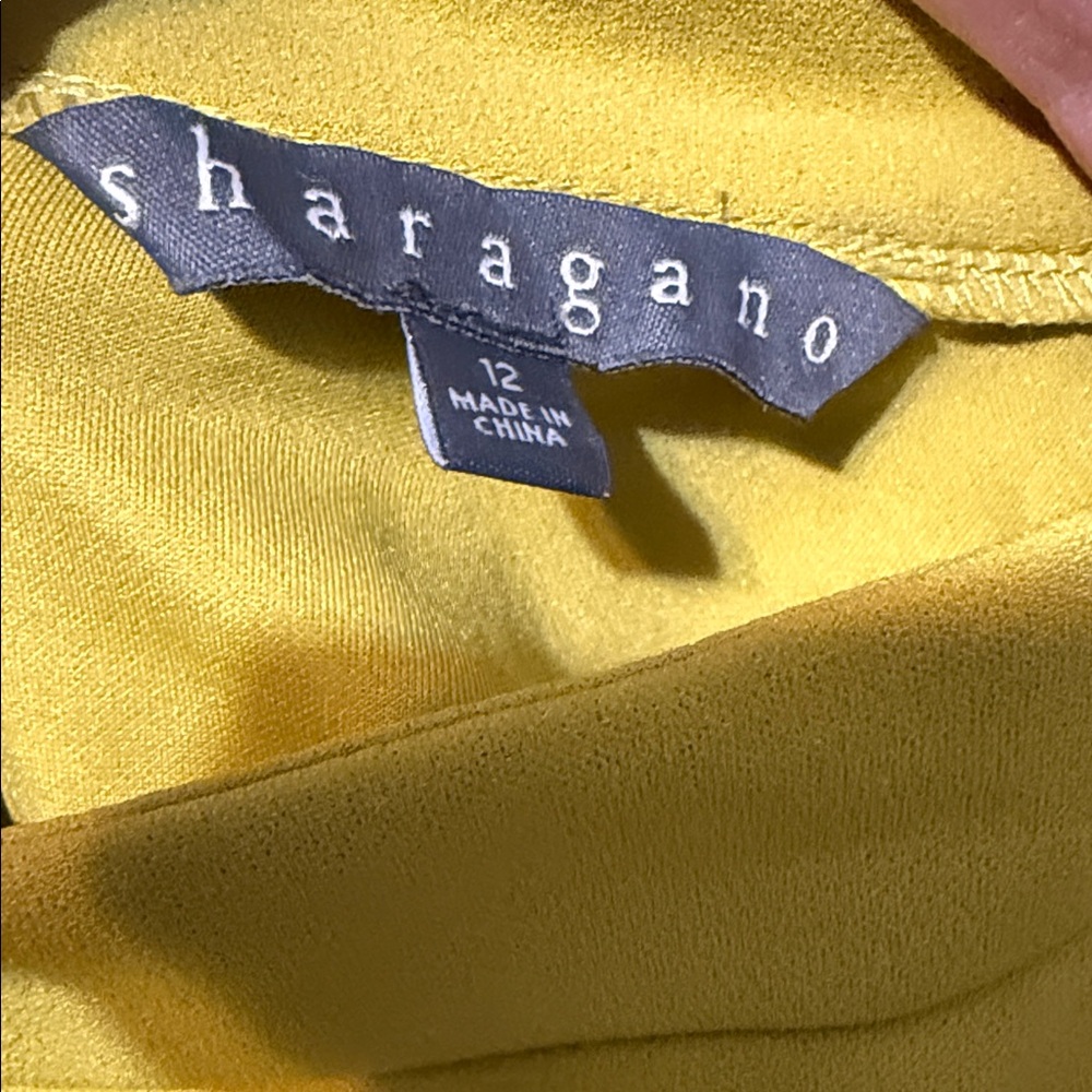Sharagano Sleeveless Lime Mini Dress - Picture 5 of 7